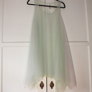 Vintage See Though Iridescent Flowy Dress